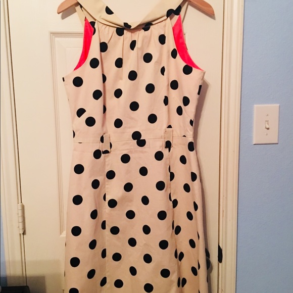Adorable polka dot cream and black dress - Picture 1 of 5